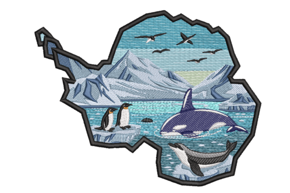 Antarctic Wildlife Scene – Ice Coast