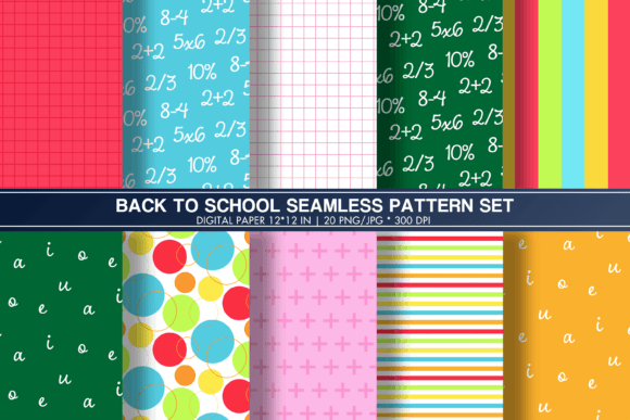 Back to School Digital Paper Classroom