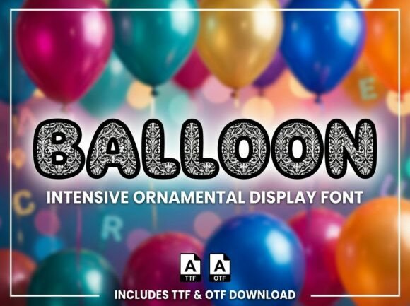 Balloon Font - Preview 1
