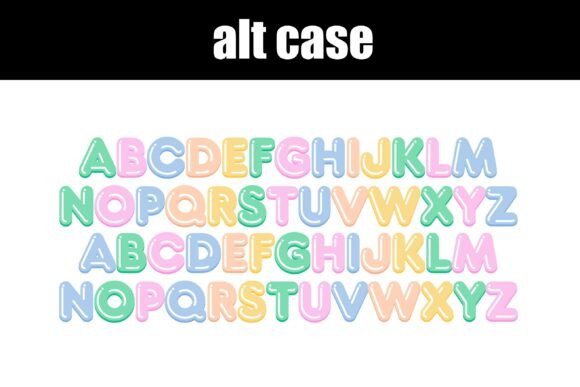 Bubbly Pastel Font - Preview 5
