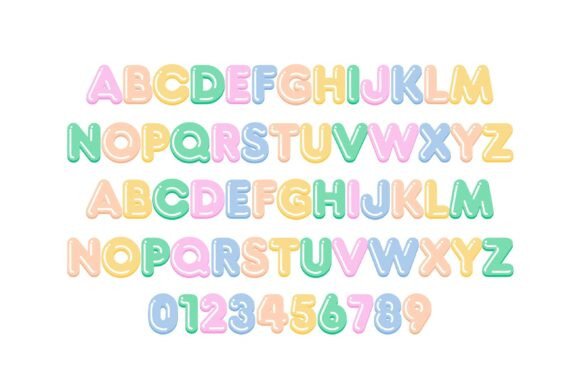 Bubbly Pastel Font - Preview 6