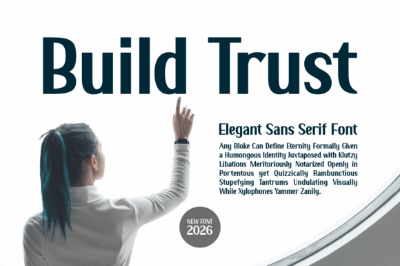 Build Trust Font - Preview 4