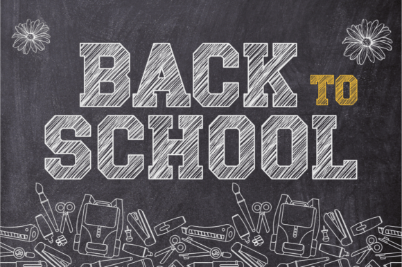 Chalk Varsity Font PNG with transparent background - Preview 1