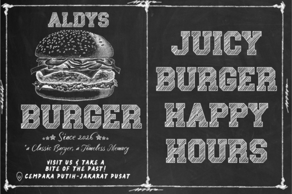 Chalk Varsity Font PNG with transparent background - Preview 3
