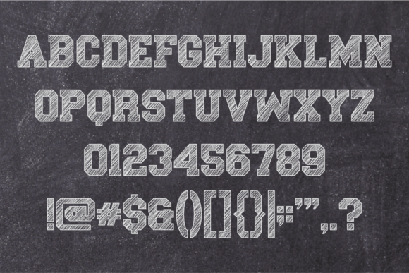 Chalk Varsity Font - Preview 4