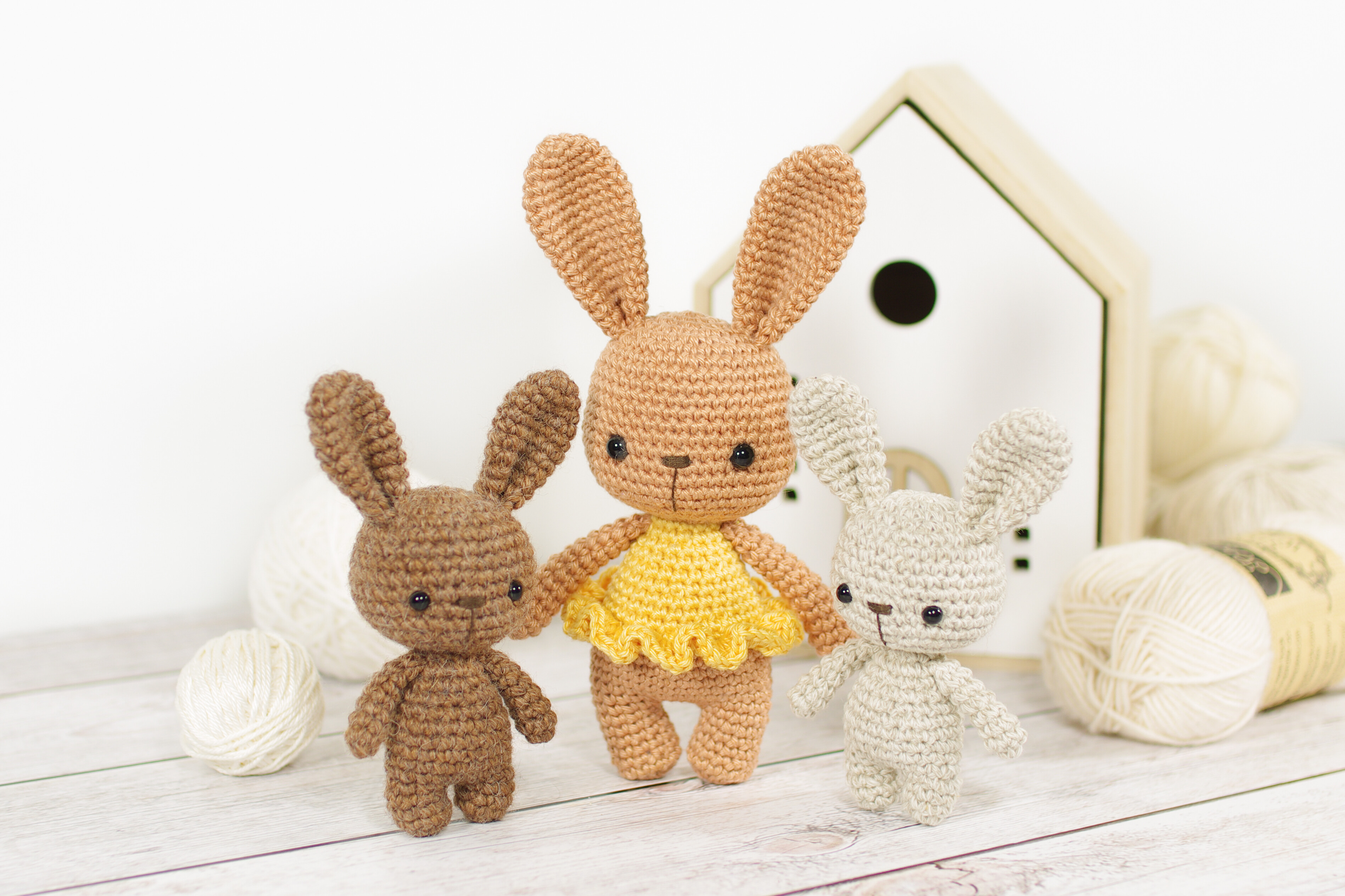 Crochet Bunny Family