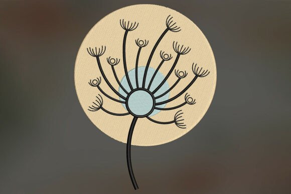 Dandelion Embroidery Design