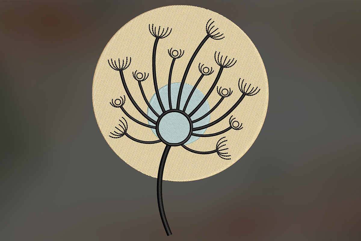 Dandelion Embroidery Design