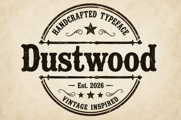 Dustwood Font PNG with transparent background - Preview 3