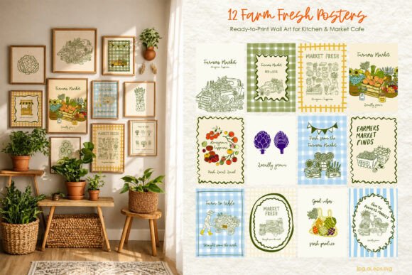 Farmers Market Posters 12 MeadowMist