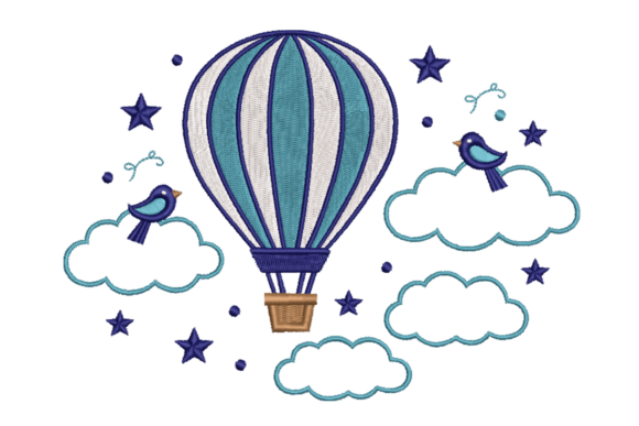 Hot Air Balloon Birds