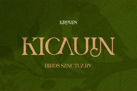 Kroves Font PNG with transparent background - Preview 1