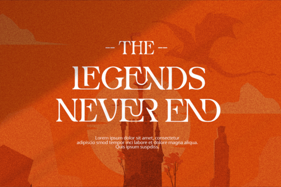 Kroves Font PNG with transparent background - Preview 3
