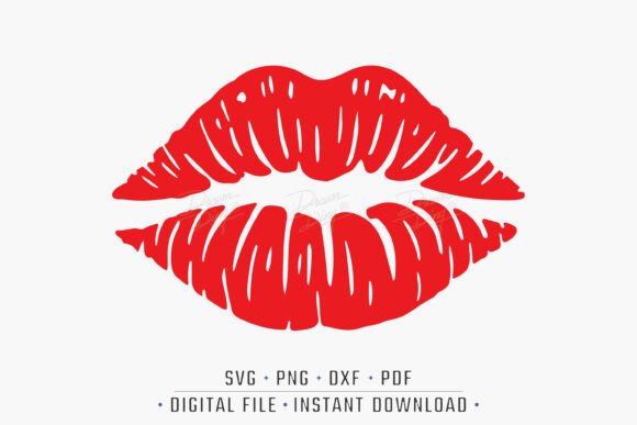Lips SVG, Clipart Cut File