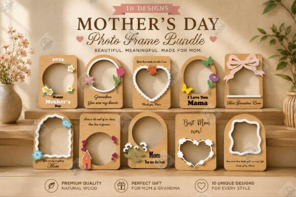 Mother’s Day Photo Frame Bundle SVG