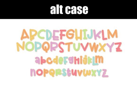 Pastel Cookies Font PNG with transparent background - Preview 6
