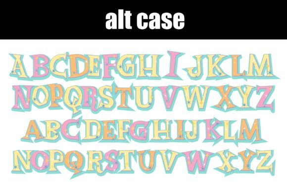 Pastel Game Font PNG with transparent background - Preview 6