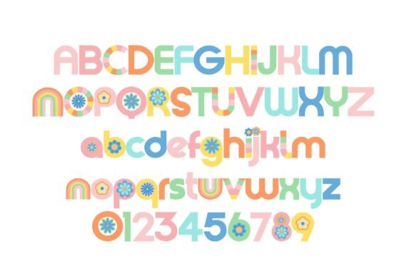 Pastel Groove Font PNG with transparent background - Preview 1