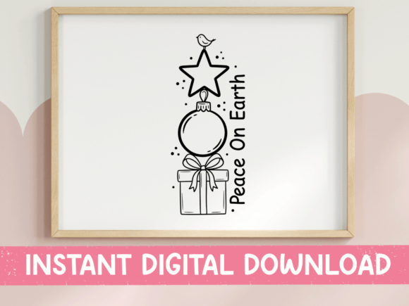 Peace on Earth Christmas SVG