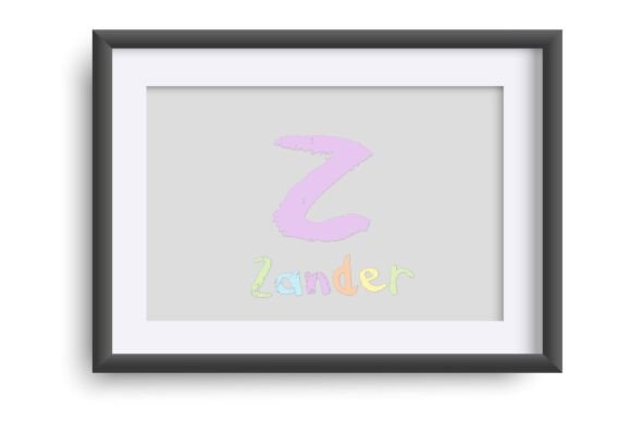 Rainbow Chalk Font PNG with transparent background - Preview 2