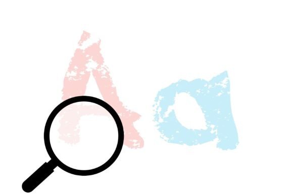 Rainbow Chalk Font PNG with transparent background - Preview 4