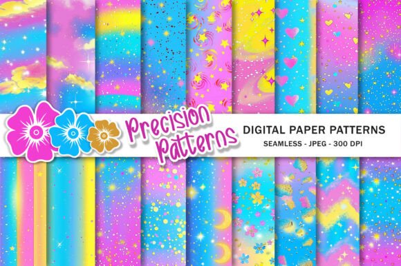 Rainbow Fantasy Background Graphic Backgrounds By Precision Patterns
