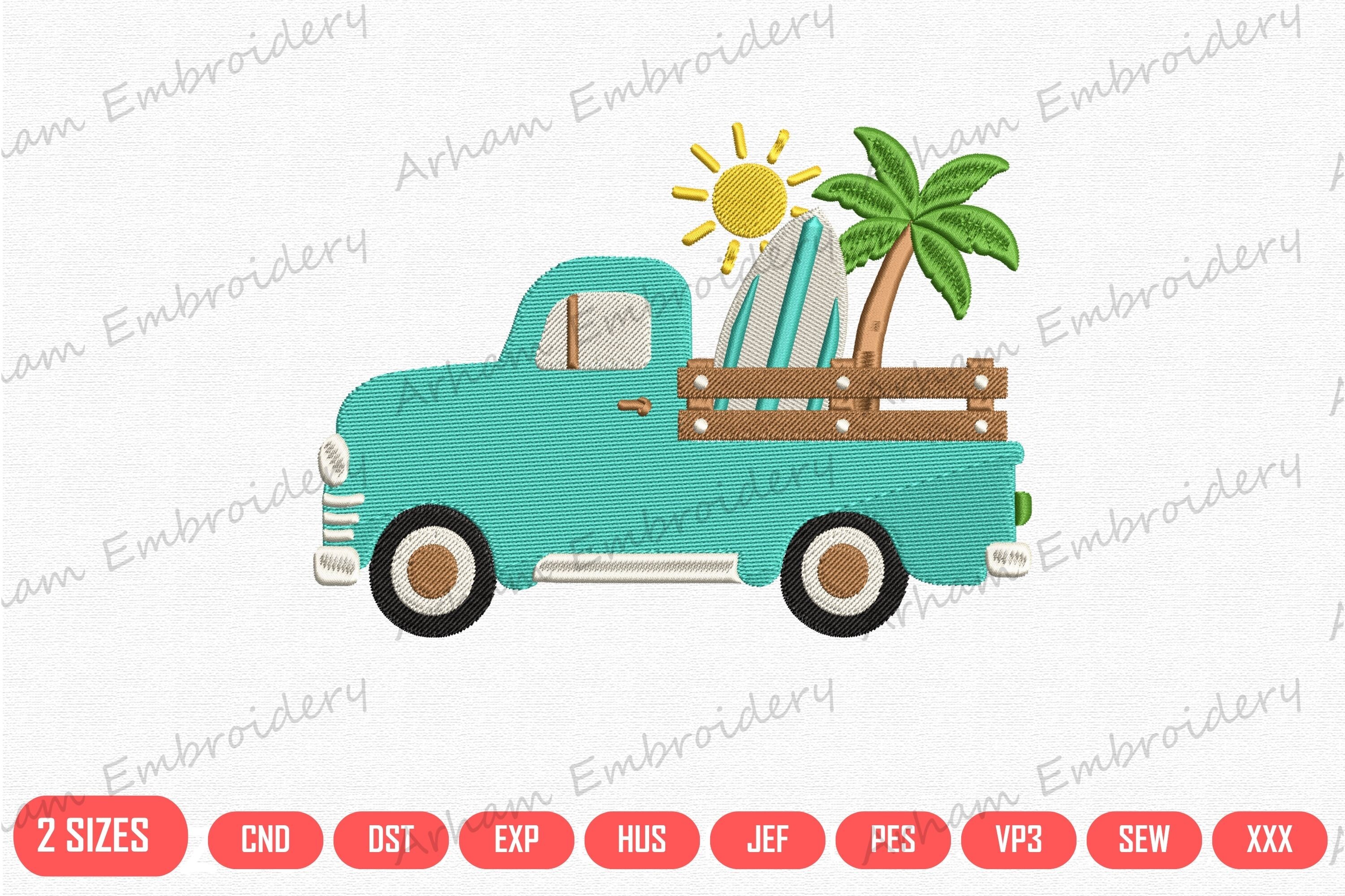 Retro Beach Truck Summer Surf Vacation