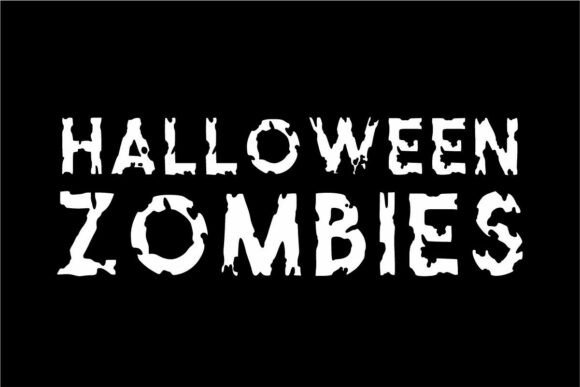 Rough Decay Font PNG with transparent background - Preview 2