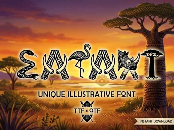 Safari Polices Dingbats Police Par clipartguru