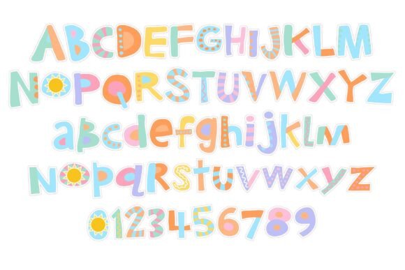 Smorgasbord Pastel Font PNG with transparent background - Preview 1