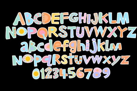 Smorgasbord Pastel Font PNG with transparent background - Preview 2