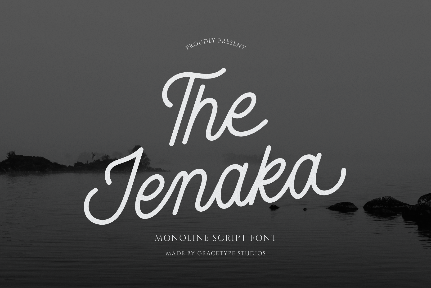 The Jenaka preview, expressive script font for gift tags