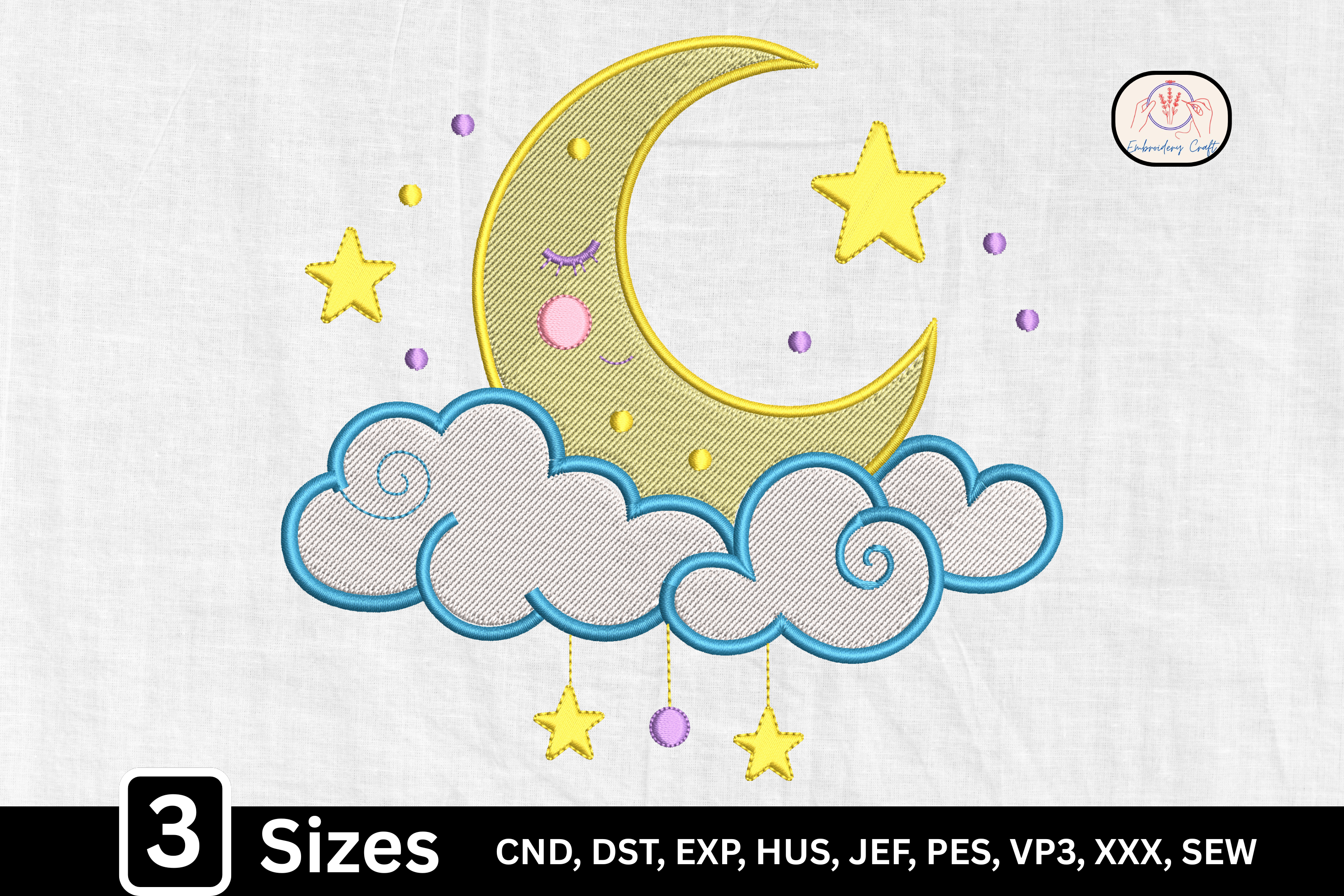 Baby Nursery Sleeping Crescent Moon