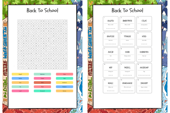 Southern Colonies Word Search & Scramble Graphic by lapiiin art ...