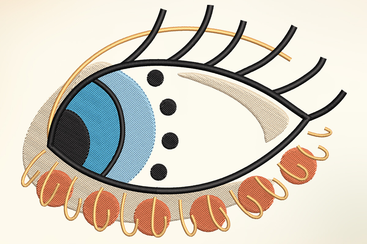 Boho Eye Embroidery Design