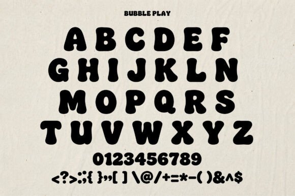 Bubble Play Font - Preview 2