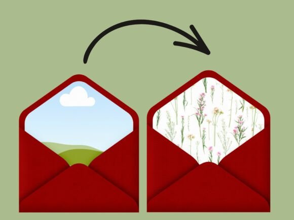 Card Liner Canva Frame Mockup