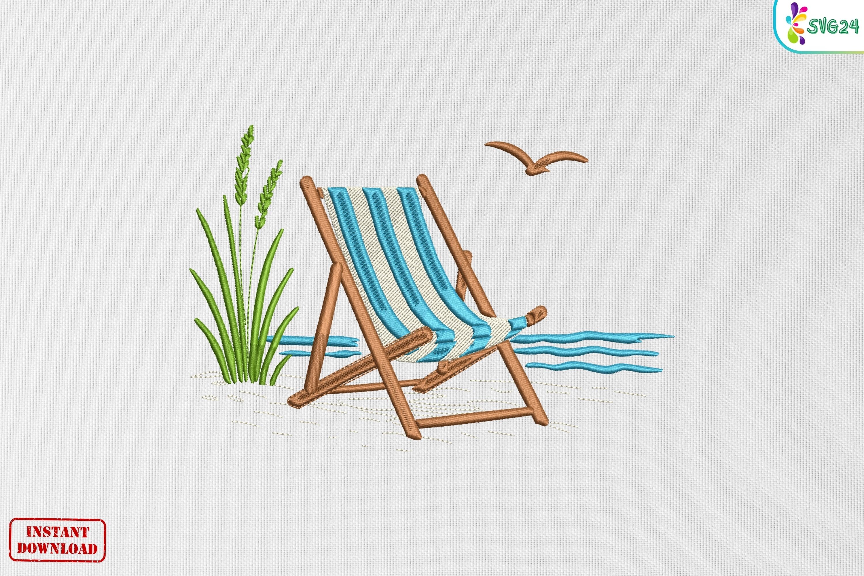 Coastal Beach Chair Ocean Relaxation