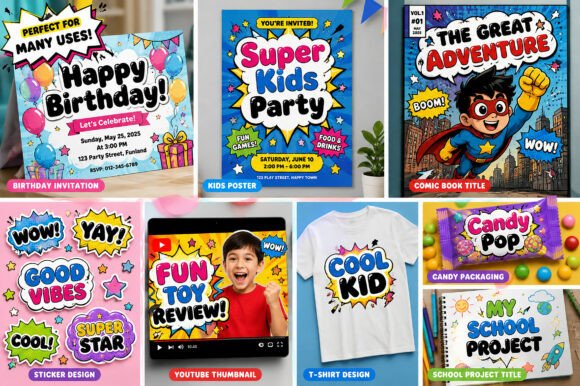Comic Pop Font - Preview 5