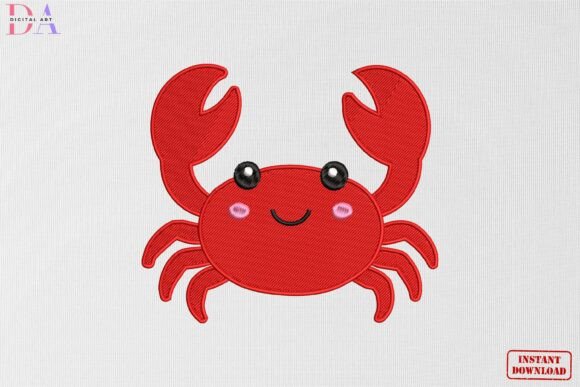Cute Happy Crab Beach Summer Charm