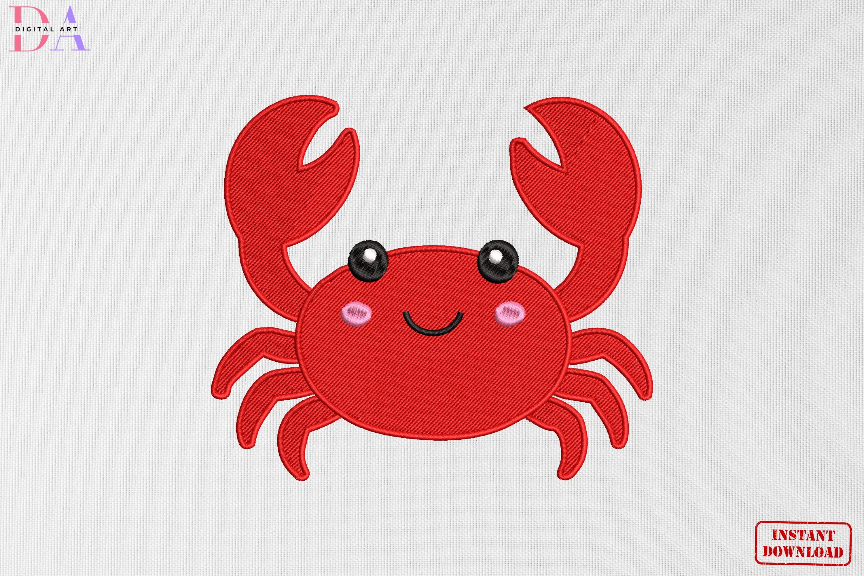 Cute Happy Crab Beach Summer Charm