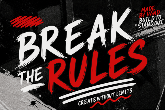 Dirty Stroke Font - Preview 1