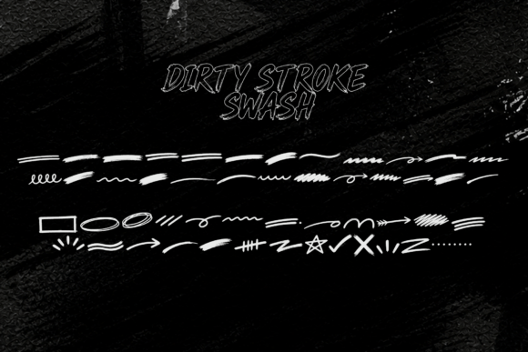 Dirty Stroke Font - Preview 5