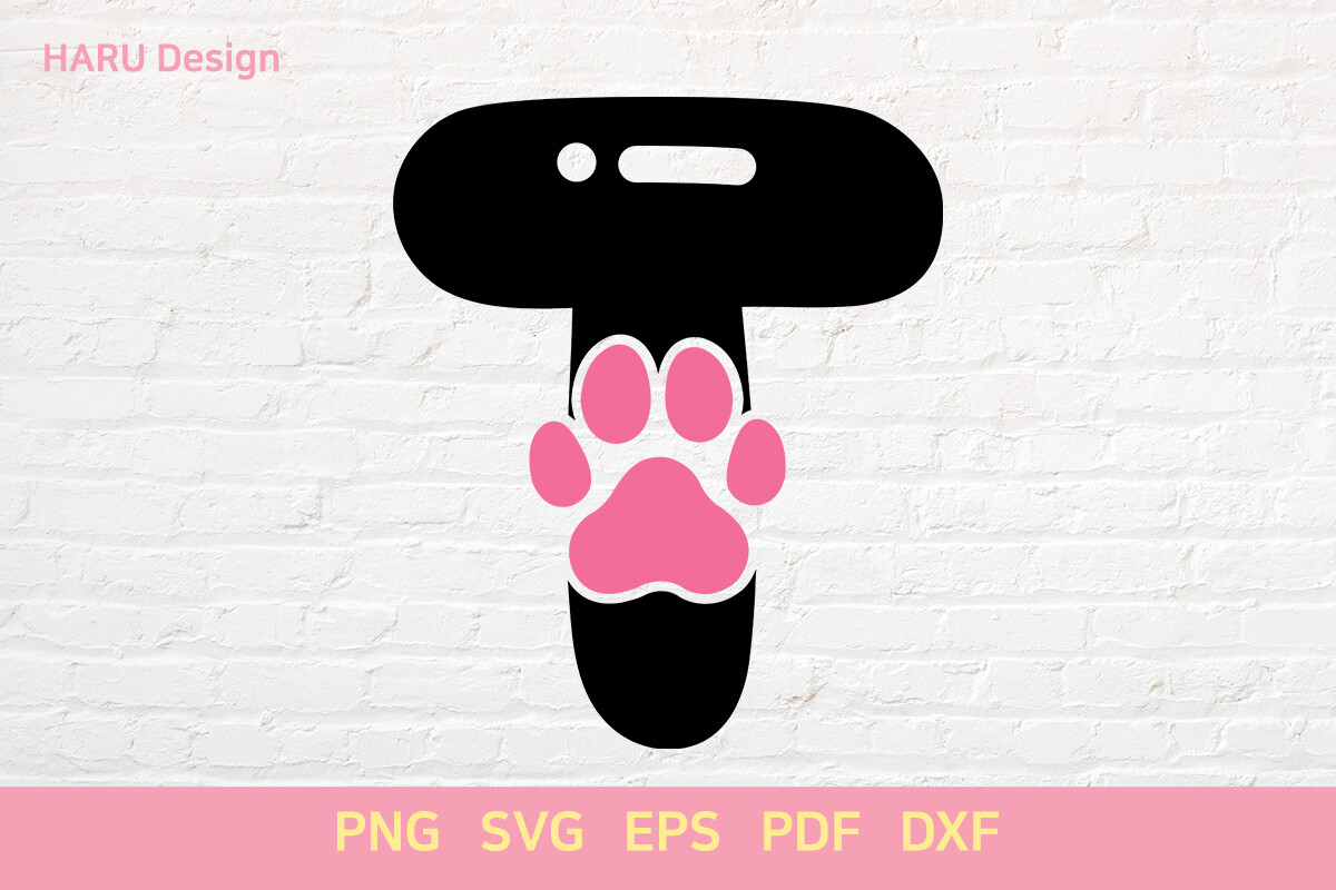 Dog Paw Bubble Font Animal Foot Alphabet Graphic by HARUdesign ...