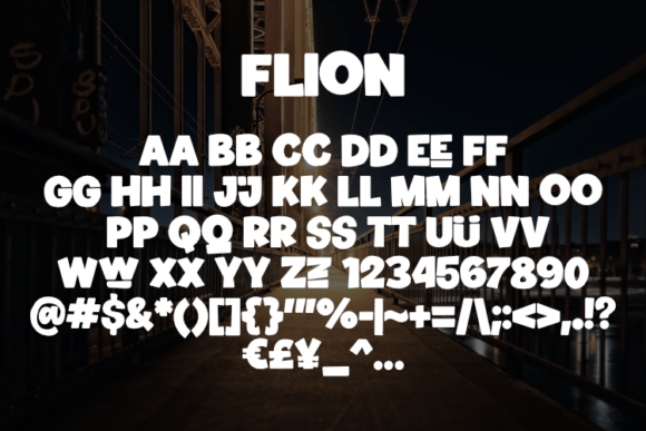 Flion Font - Preview 1