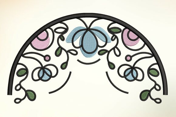 Floral Wreath Embroidery Design Floral Wreaths Embroidery Design By 366Designs