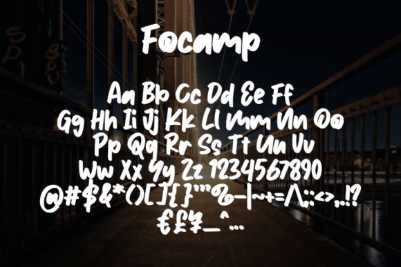 Focamp Font - Preview 1