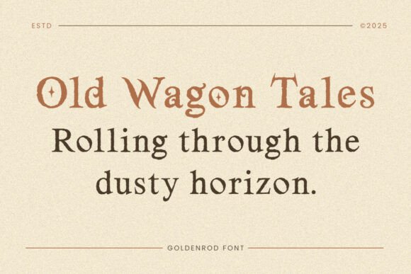 Goldenrod Font - Preview 3