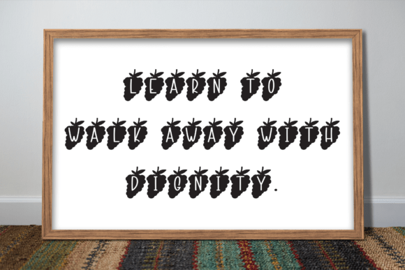 Grape Alphabet Font - Preview 2