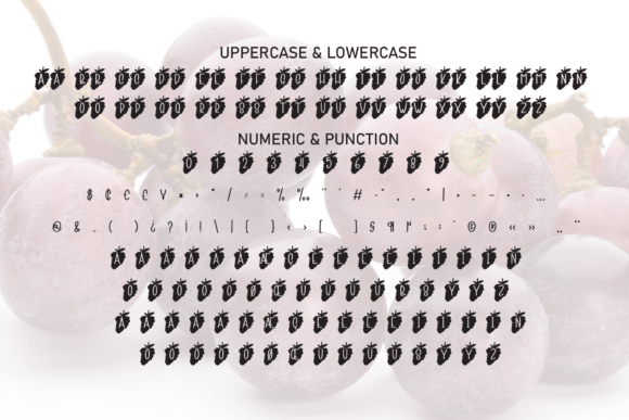 Grape Alphabet Font - Preview 6